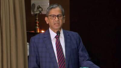 Chief Justice of India justice NV Ramana retires on August 26, and justice Uday U Lalit is set to take over as the next CJI. (ANI)