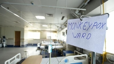 A monkeypox ward in Noida. (Hindustan Times) A monkeypox ward in Noida. (Hindustan Times)