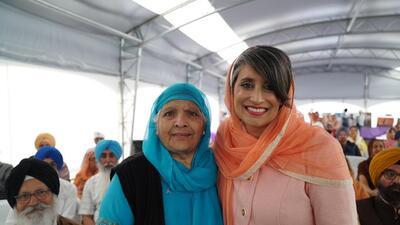 Leela Aheer at an event in Calgary, Alberta, Canada. (TWITTER/ LEELA AHEER) Leela Aheer at an event in Calgary, Alberta, Canada. (TWITTER/ LEELA AHEER)