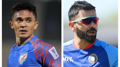 Sunil Chhetri and Virat Kohli