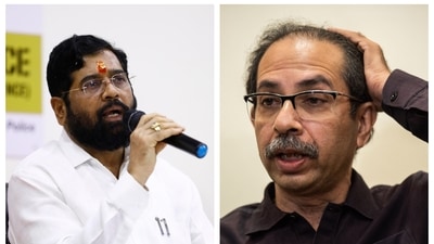 Eknath Shinde versus Uddhav Thackeray in the Supreme Court. Eknath Shinde versus Uddhav Thackeray in the Supreme Court. 