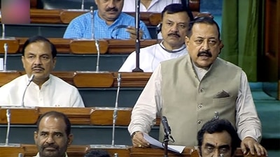 Minister of State in the Ministry of Personnel, Public Grievances and Pensions of India, Jitendra Singh speaks in Lok Sabha during the Monsoon Session of Parliament, in New Delhi on Wednesday. (ANI) Minister of State in the Ministry of Personnel, Public Grievances and Pensions of India, Jitendra Singh speaks in Lok Sabha during the Monsoon Session of Parliament, in New Delhi on Wednesday. (ANI)