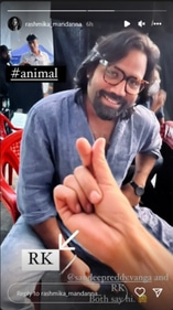 Rashmika Mandanna's Instagram Story. Rashmika Mandanna's Instagram Story.