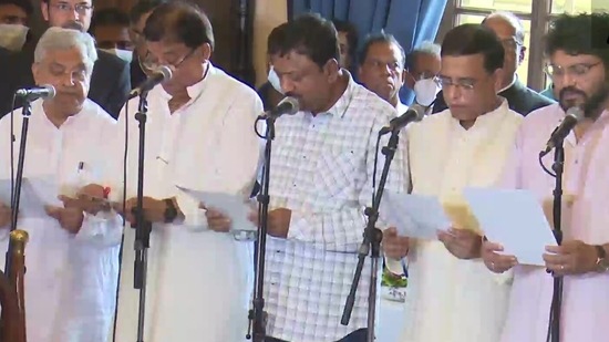 Ministers take oath in Kolkata. (ANI)