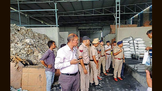 The six workers were rushed to a private hospital after a gas leak at a factory in Jhajjar’s Bahadurgarh, where four of them were declared dead and two of them are critical and admitted to the intensive care unit (ICU). (HT Photo)