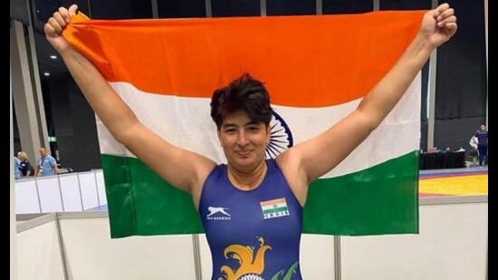 Wrestler Babita Nagar took just 24 seconds to defeat her opponent in the finals of 68kg category at the World Police and Fire Games.