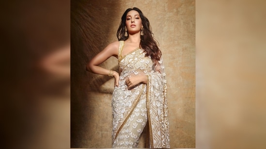 Nora Fatehi wore every bit of the outfit like a queen and left her fans mesmerized.(Instagram/@norafatehi)