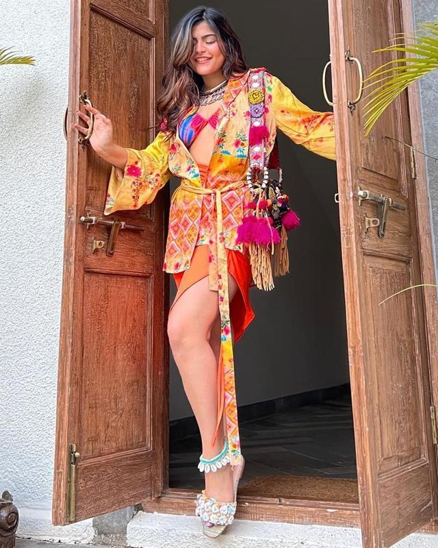 Kritika Khurana Chhabra in a hippie tie-dye set (Photo: Instagram)