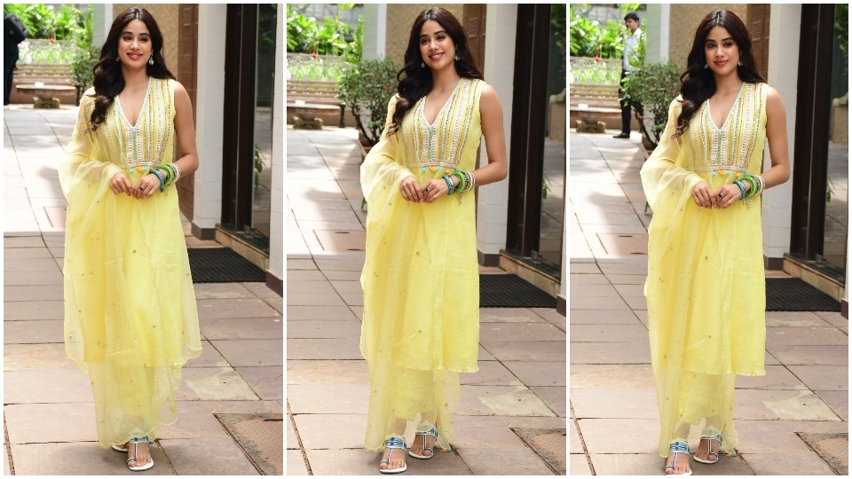 Janhvi Kapoor promotes Good Luck Jerry. (HT Photo/Varinder Chawla) Janhvi Kapoor promotes Good Luck Jerry. (HT Photo/Varinder Chawla)