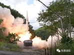 The Rocket Force under the Eastern Theatre Command of China's People's Liberation Army (PLA) conducts conventional missile tests into the waters off the eastern coast of Taiwan.
