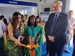 Ambassador of Israel in India HE Naor Gilon (right) at the 17th Everything About Water Expo 2022 at Pragati Maidan in New Delhi. Ambassador of Israel in India HE Naor Gilon (right) at the 17th Everything About Water Expo 2022 at Pragati Maidan in New Delhi.