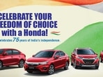Honda India's Independence Day offer (hondacarindia.com)