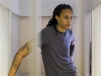 WNBA star and two-time Olympic gold medalist Brittney Griner, stands listening to a verdict in a courtroom in Khimki just outside Moscow, (AP) WNBA star and two-time Olympic gold medalist Brittney Griner, stands listening to a verdict in a courtroom in Khimki just outside Moscow, (AP)