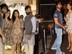 Shahid Kapoor and Mira Rajput met Riteish Deshmukh and Genelia D'Souza. Shahid Kapoor and Mira Rajput met Riteish Deshmukh and Genelia D'Souza.