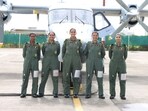 The aircraft was captained by the Mission Commander, Lt Cdr Aanchal Sharma, who had pilots, Lt Shivangi and Lt Apurva Gite, and Tactical and Sensor Officers, Lt Pooja Panda and SLt Pooja Shekhawat in her team. (Indian Navy)
