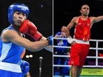 Lovlina Borgohain lost but Amit Panghal ensured another medal for India in boxing at CWG 2022. (Getty/AP) Lovlina Borgohain lost but Amit Panghal ensured another medal for India in boxing at CWG 2022. (Getty/AP)