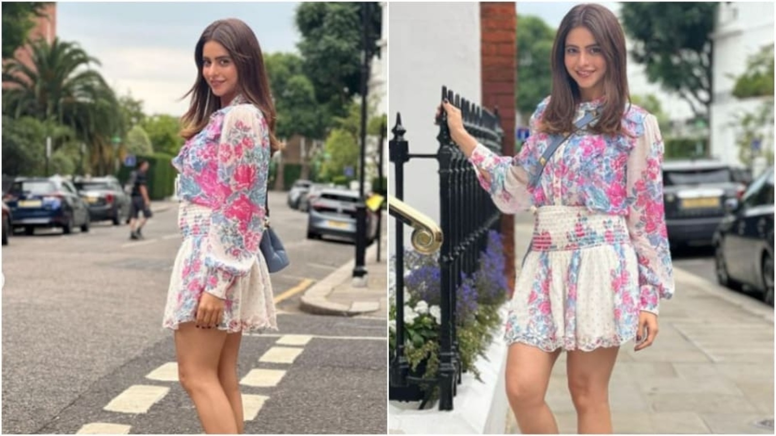 Aamna Sharif takes over London in a floral co-ord set