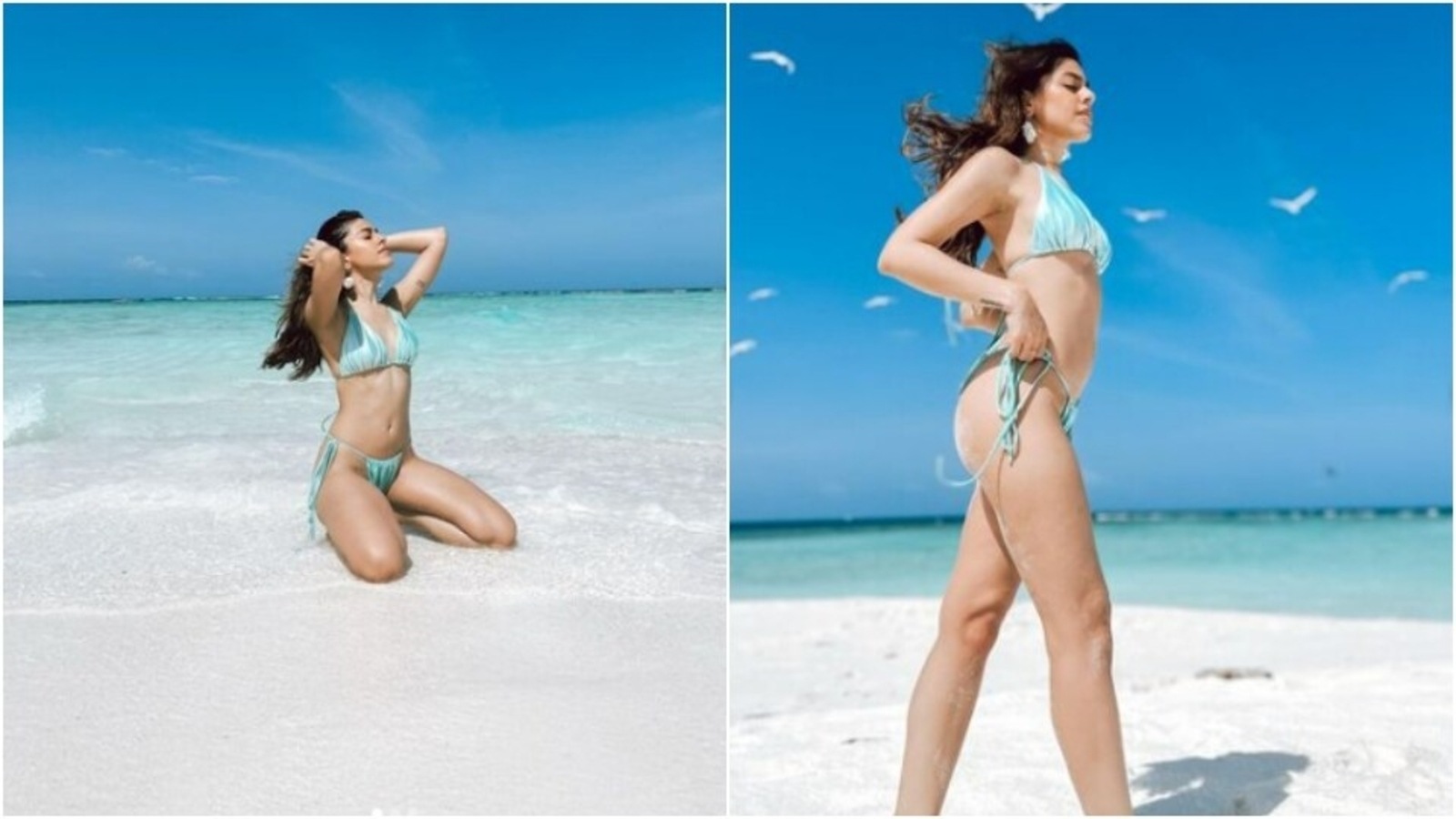 Alaya F sets beach fashion goals in bikinis