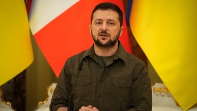 Ukrainian President Volodymyr Zelenskyy. (AP)