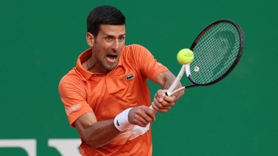 Serbia's Novak Djokovic in action (REUTERS)