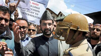 Mirwaiz Umar Farooq, chairman, Hurriyat Conference and chief priest of Srinagar’s Jamia Masjid was detained along with major J&K mainstream politicians on August 4, 2019. (PTI) Mirwaiz Umar Farooq, chairman, Hurriyat Conference and chief priest of Srinagar’s Jamia Masjid was detained along with major J&K mainstream politicians on August 4, 2019. (PTI)