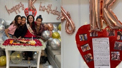 Kajol and her team kickstarted pre-birthday celebrations. Kajol and her team kickstarted pre-birthday celebrations.