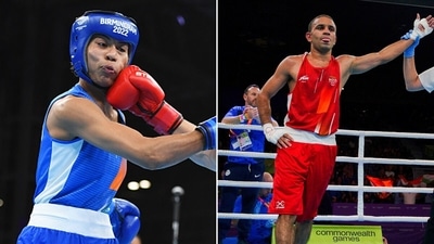 Lovlina Borgohain lost but Amit Panghal ensured another medal for India in boxing at CWG 2022. (Getty/AP) Lovlina Borgohain lost but Amit Panghal ensured another medal for India in boxing at CWG 2022. (Getty/AP)