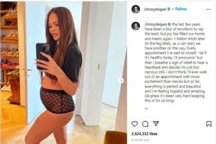 Taking to Instagram on Thursday, Chrissy shared her pictures.