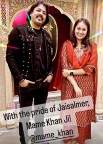 IAS officer Tina Dabi posted an Instagram story on her meeting with singer Mame Khan.&nbsp;