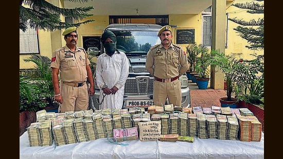 On seeing the police party, both of them ran towards the main road, while one was arrested, another was mowed down by a vehicle Udhampur district. (ANI)