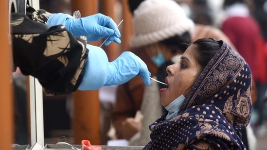 Delhi reports 2,202 new Covid-19 cases; positivity rate at 11.84%. (File Photo) Delhi reports 2,202 new Covid-19 cases; positivity rate at 11.84%. (File Photo)