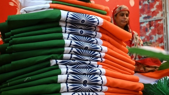 India will celebrate 75th independence day on August 15 this year. (Photo by Dibyangshu SARKAR/AFP)