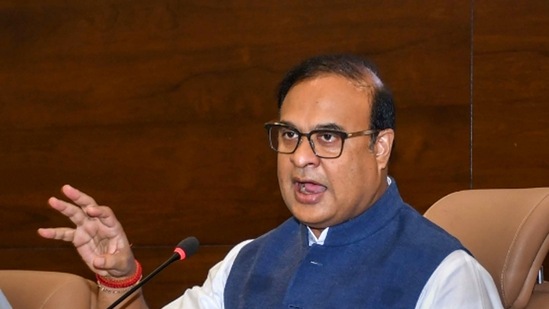 Guwahati: Assam Chief Minister Himanta Biswa Sarma addresses a press conference, at Janata Bhawan in Guwahati, Thursday, (PTI)