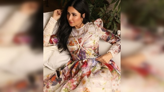 Katrina Kaif announced her collaboration with Gauri Khan which she will disclose soon. She wrote, "Dreamy Florals 🌺 something special coming soon with @gaurikhan." She ended the caption with a home emoji.(Instagram/@katrinakaif)