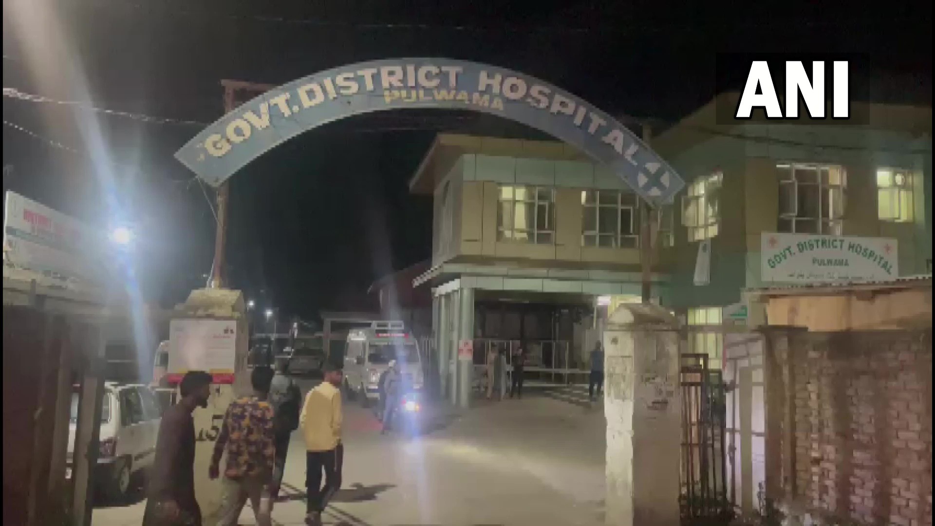 The injured are undergoing treatment at the Pulwama government district hospital. (ANI Twitter) The injured are undergoing treatment at the Pulwama government district hospital. (ANI Twitter)