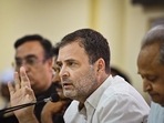 New Delhi: Congress leader Rahul Gandhi addresses a press conference at AICC headquarters, in New Delhi, Friday, Aug. 5, 2022.(PTI) New Delhi: Congress leader Rahul Gandhi addresses a press conference at AICC headquarters, in New Delhi, Friday, Aug. 5, 2022.(PTI)