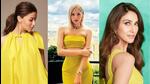 (L-R) Alia Bhatt, Lisa of Blackpink and Vaani Kapoor are some of the celebs that have taken to the sunshine yellow fashion trend. (Instagram) (L-R) Alia Bhatt, Lisa of Blackpink and Vaani Kapoor are some of the celebs that have taken to the sunshine yellow fashion trend. (Instagram)