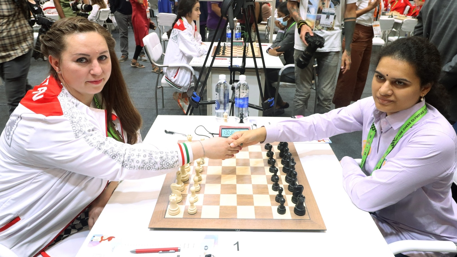 Indian women chess players at chess WC '21