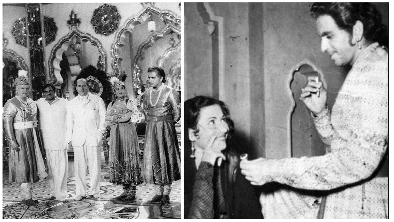 Behind-the-scene pics on Mughal-e-Azam’s 62 years: Dilip Kumar and Madhubala steal romantic glimpses