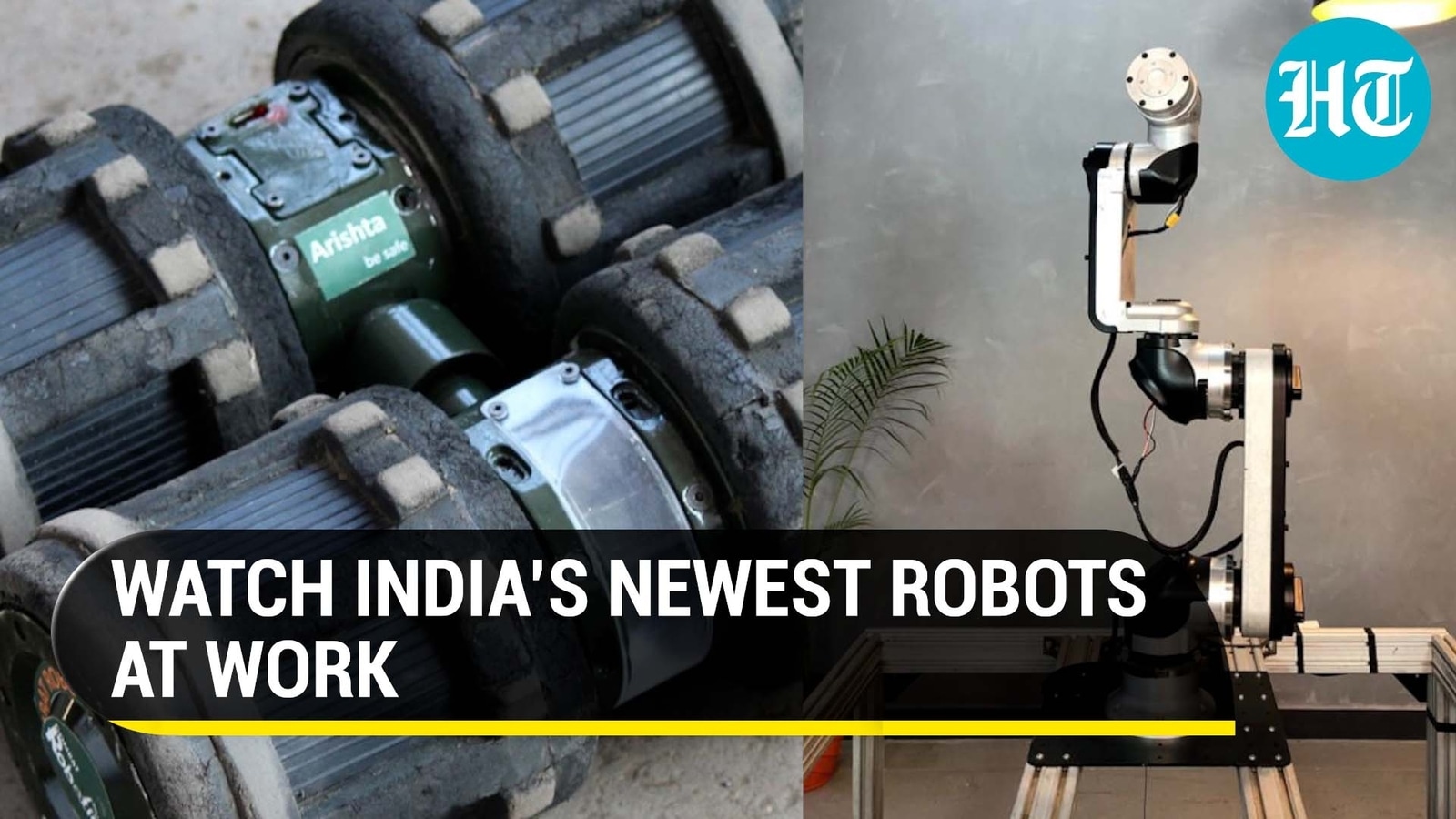 Watch India’s newest robots at work Hindustan Times