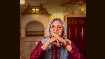Ma Anand Sheela at the Royal Opera House in Mumbai. Her new book is titled By My Own Rules. (Satish Bate / HT Photo)
