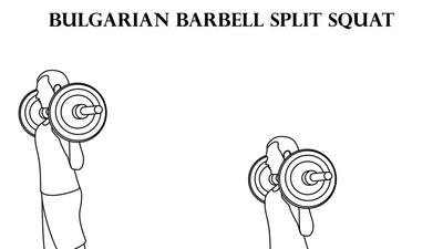 The aim of the Bulgarian split squat is to touch or get as close to the ground with the back knee (Shutterstock) The aim of the Bulgarian split squat is to touch or get as close to the ground with the back knee (Shutterstock)