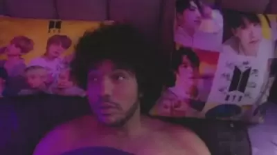Benny Blanco as a BTS fan in Bad Decisions. Benny Blanco as a BTS fan in Bad Decisions.