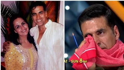 Akshay Kumar was in tears on listening to a message sent by his sister on Superstar Singer 2. Akshay Kumar was in tears on listening to a message sent by his sister on Superstar Singer 2.