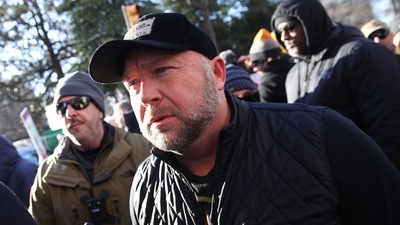 File photo of radio show host Alex Jones (AFP)