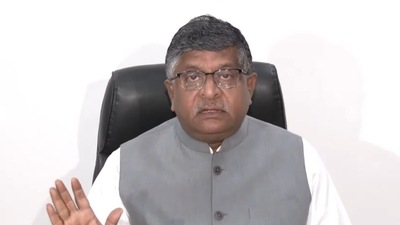 Ravi Shankar Prasad briefs media, hitting back at Congress and Rahul Gandhi. ((BJP/ Twitter) ) Ravi Shankar Prasad briefs media, hitting back at Congress and Rahul Gandhi. ((BJP/ Twitter) )