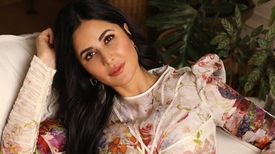 Katrina Kaif embraces florals in dreamy photoshoot with a quirky print mini dress, it costs ₹87k (Instagram) Katrina Kaif embraces florals in dreamy photoshoot with a quirky print mini dress, it costs ₹87k (Instagram)