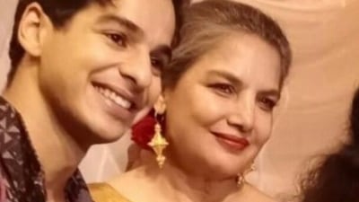 Shabana Azmi has shared a picture with Ishaan Khatter. Shabana Azmi has shared a picture with Ishaan Khatter.