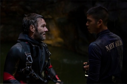 Joel Edgerton in a still from Thirteen Lives.