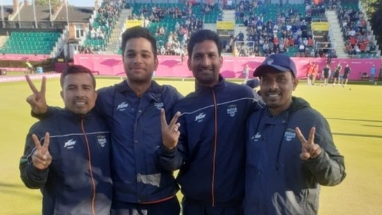 Indian Lawn Bowls men's fours team(Twitter/SAI Media)